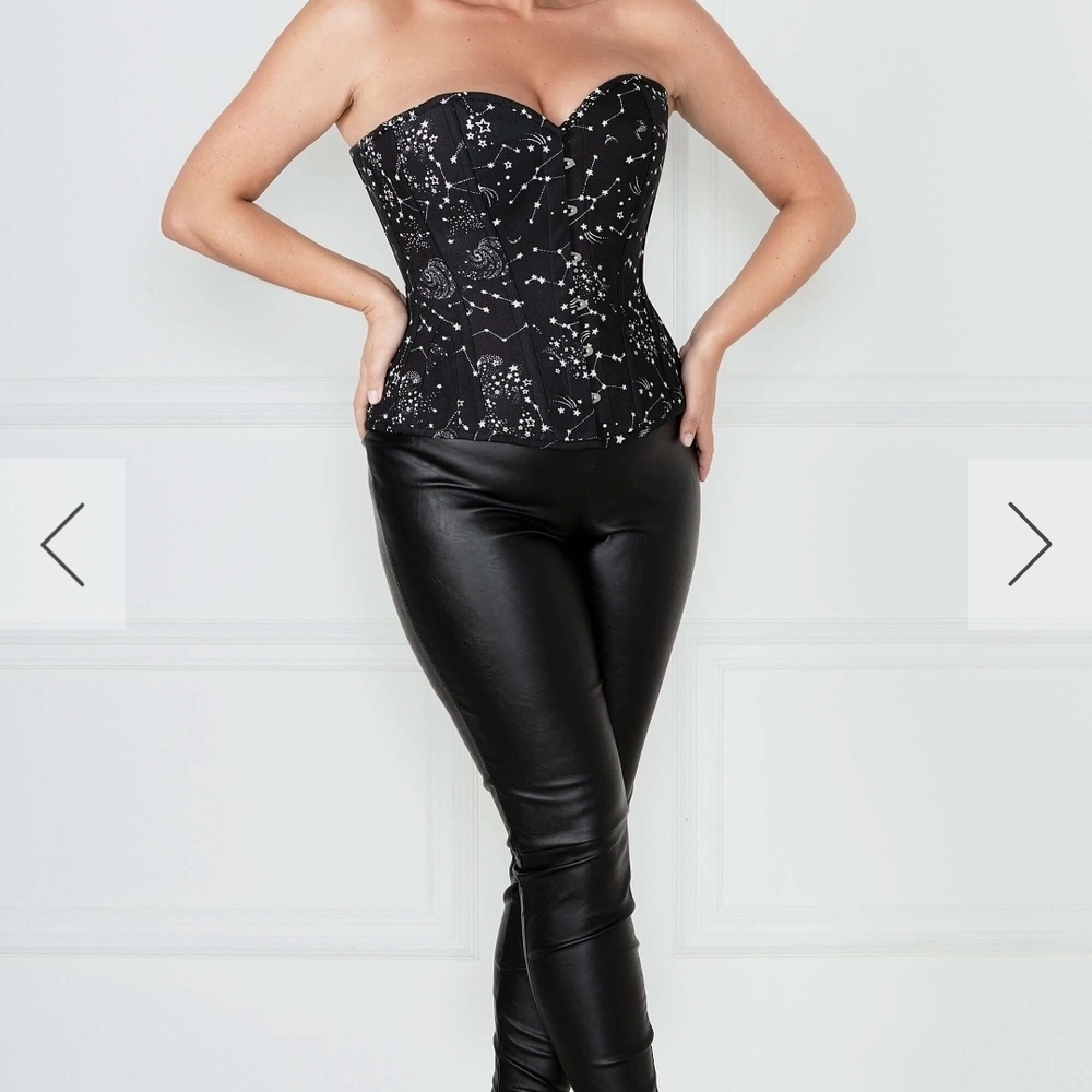 Corset Story Star Constelation Black Corset